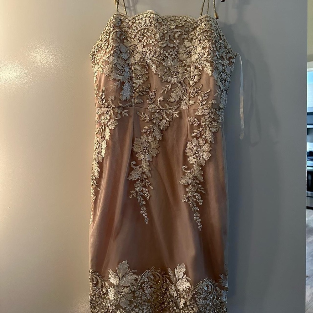 Hello molly neutrals mini dress size small